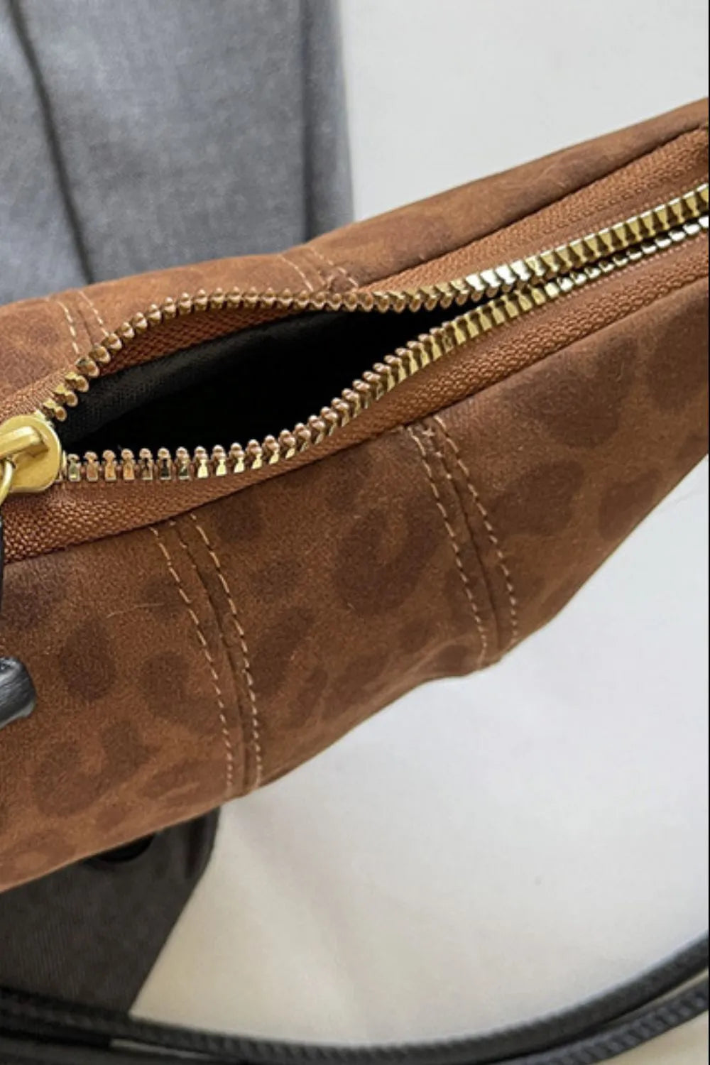 PU Leather Strap Suede Shoulder Bag Easy Apparels