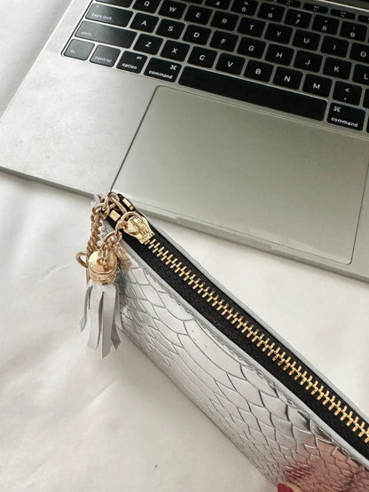 PU Leather Tassel Trim Card Case Easy Apparels