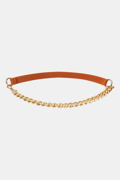 Half Alloy Chain Elastic Belt Easy Apparels