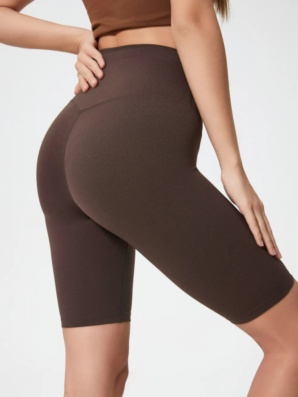 Millennia High Rise Wide Waistband Active Shorts Easy Apparels
