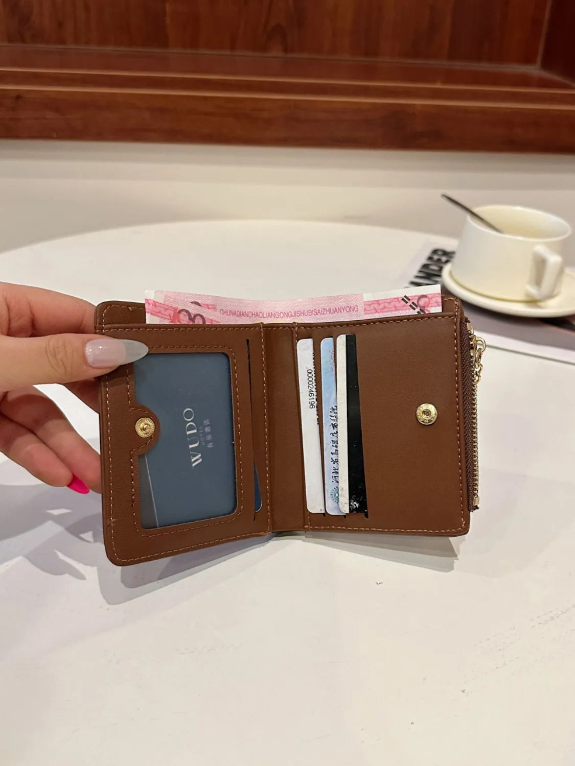 PU Leather Color Block Wallet Easy Apparels