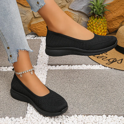 Round Toe Mesh Slip-Ons Easy Apparels