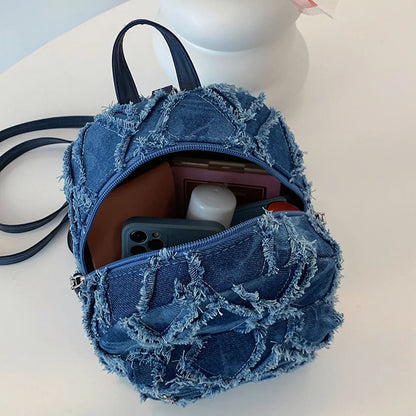 Fringe Edge Mini Backpack Bag Easy Apparels