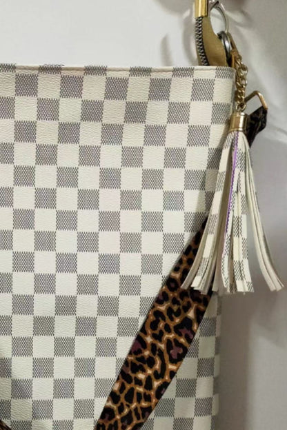 Adored PU Leather Shoulder Bag with Tassel Easy Apparels