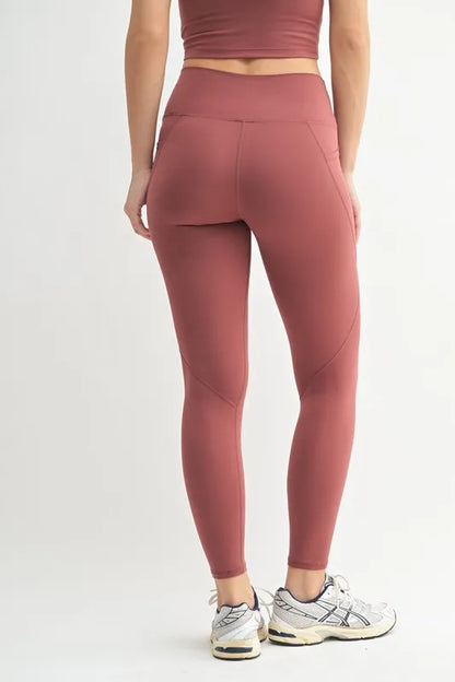 MONO B Venice Cloud Light Sculpt High-Waisted Leggings Easy Apparels