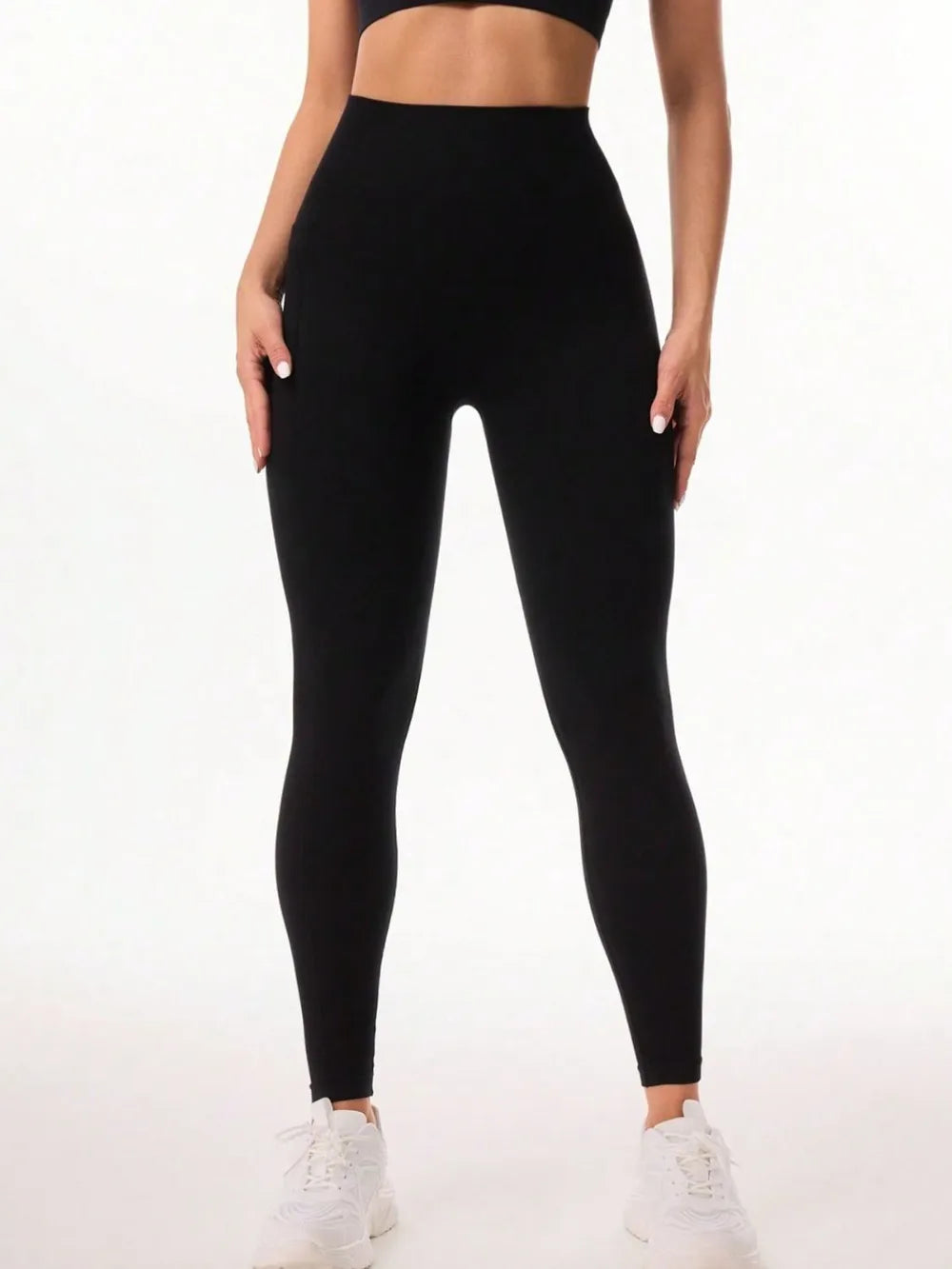 Pocketed High Waist Active Leggings Easy Apparels