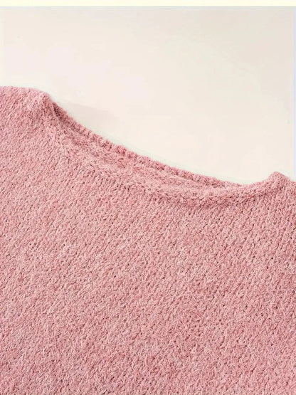 Trendsi Oversized Round Neck Long Sleeve Sweater