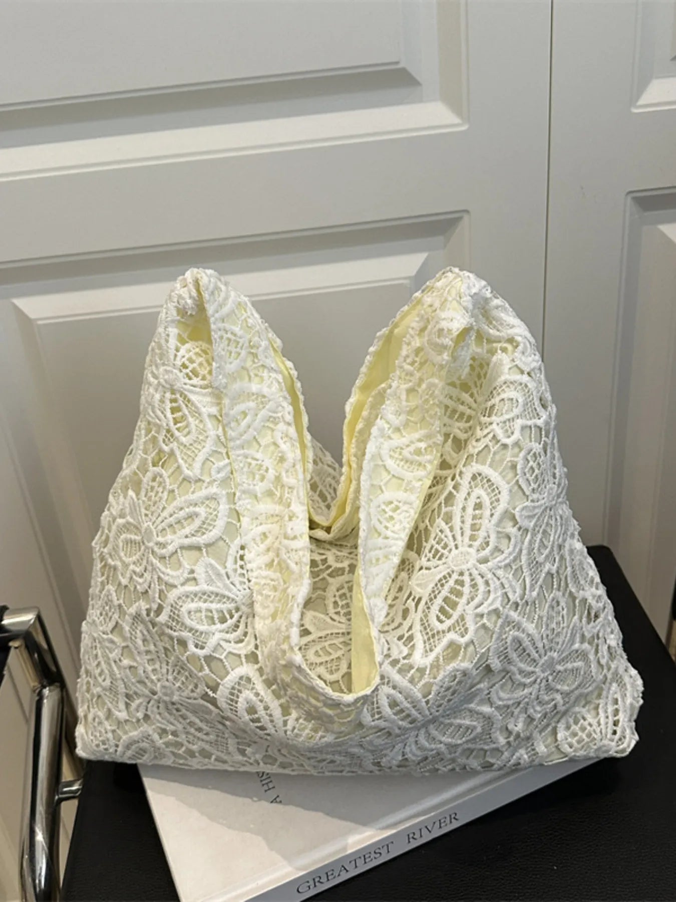 Lace Pattern Shoulder Bag Easy Apparels