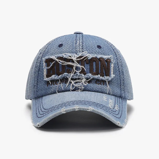 Letter Adjustable Cotton Baseball Cap Medium One Size Easy Apparels