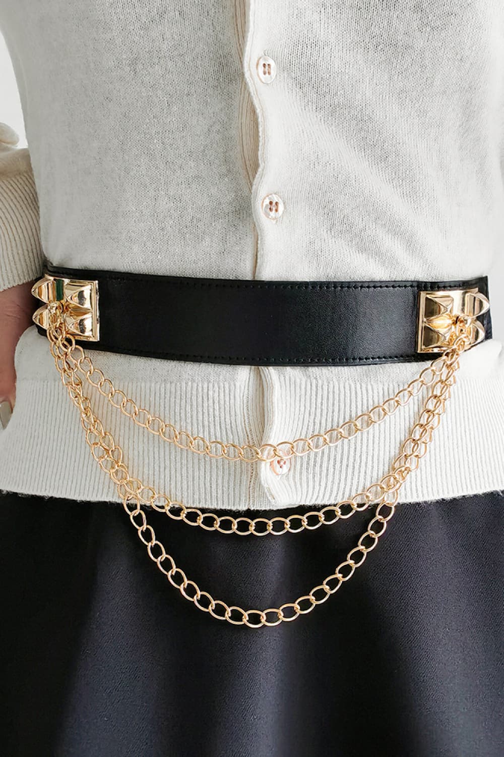 Elastic Belt with Chain Easy Apparels