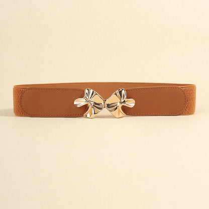Alloy Buckle Elastic Belt Easy Apparels