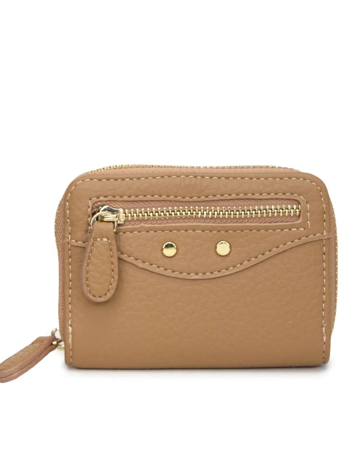 PU Leather Solid Color Card Case Easy Apparels