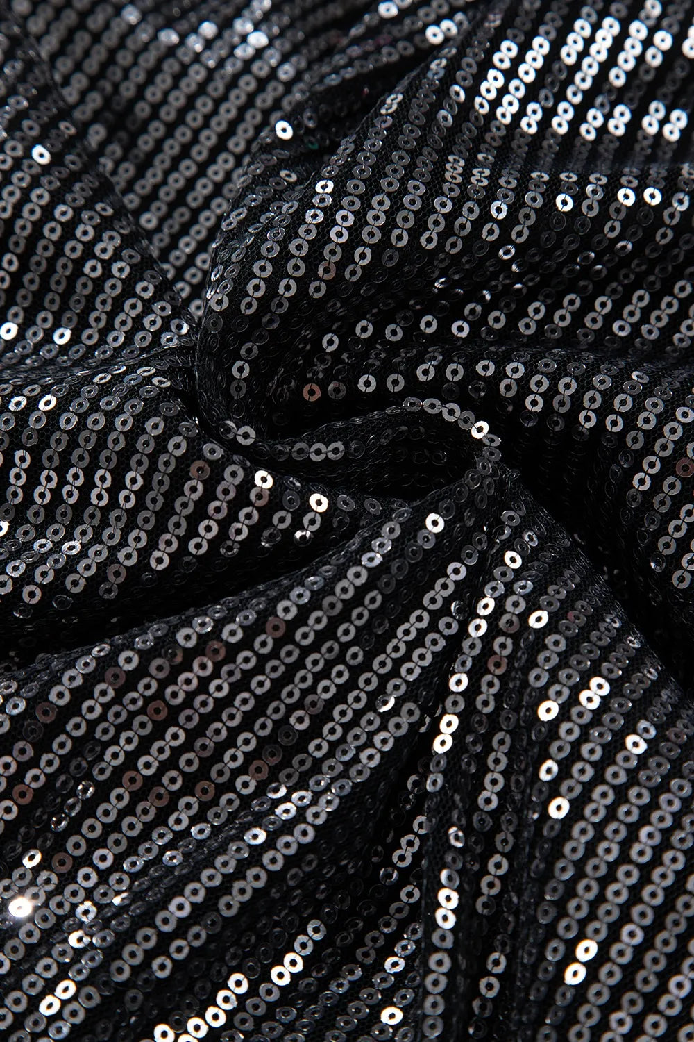 Trendsi Sequin Surplice Long Sleeve Bodysuit