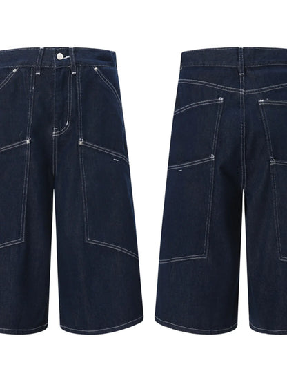 Men's Wash Cargo Denim Shorts Easy Apparels