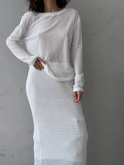 Trendsi Knotted Long Sleeve T-Shirt
