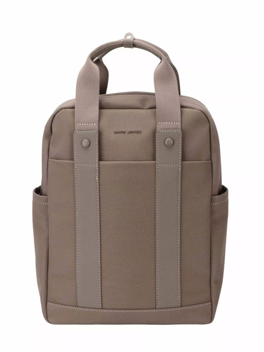 David Jones Canvas Backpack Bag with Dual Handle FUNGI One Size Easy Apparels