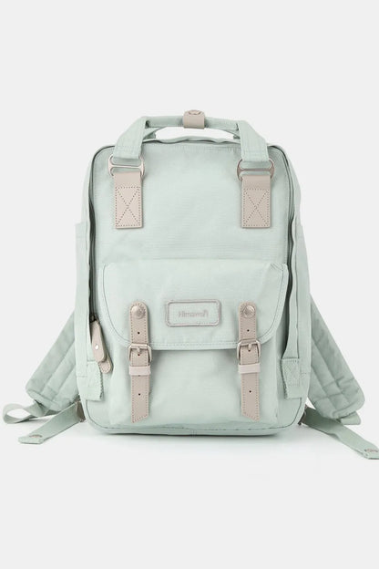Himawari Contrast Water and Scratch-Resistant Nylon Backpack Bag Mint One Size Easy Apparels