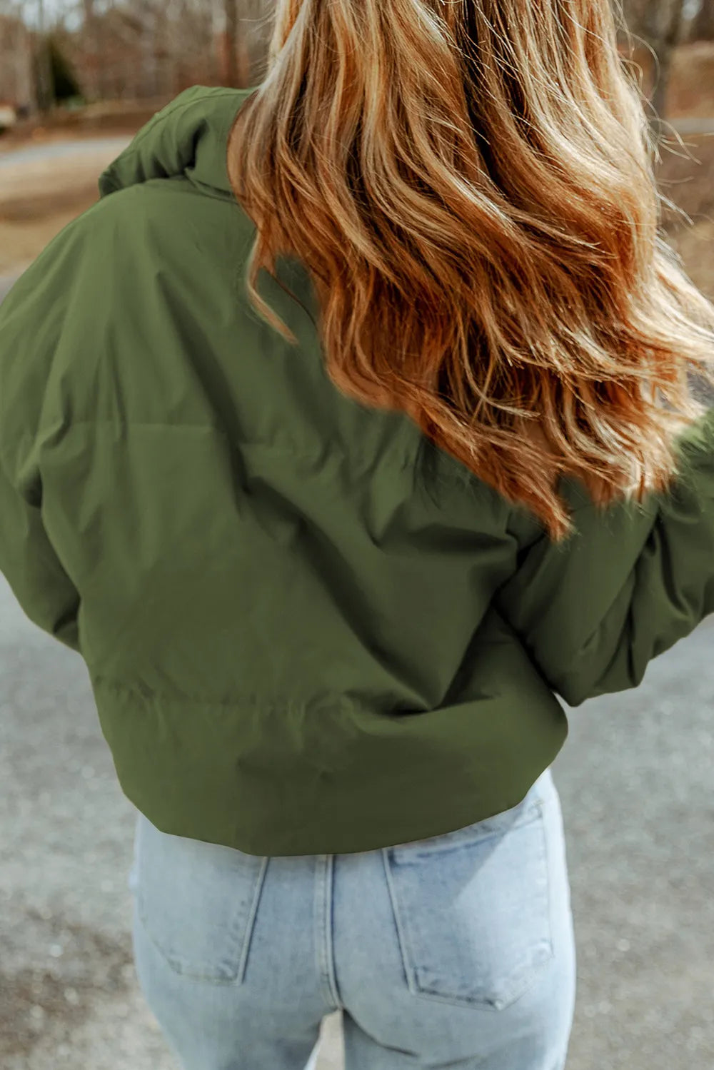 Zip Up Collared Neck Coat with Pockets Easy Apparels