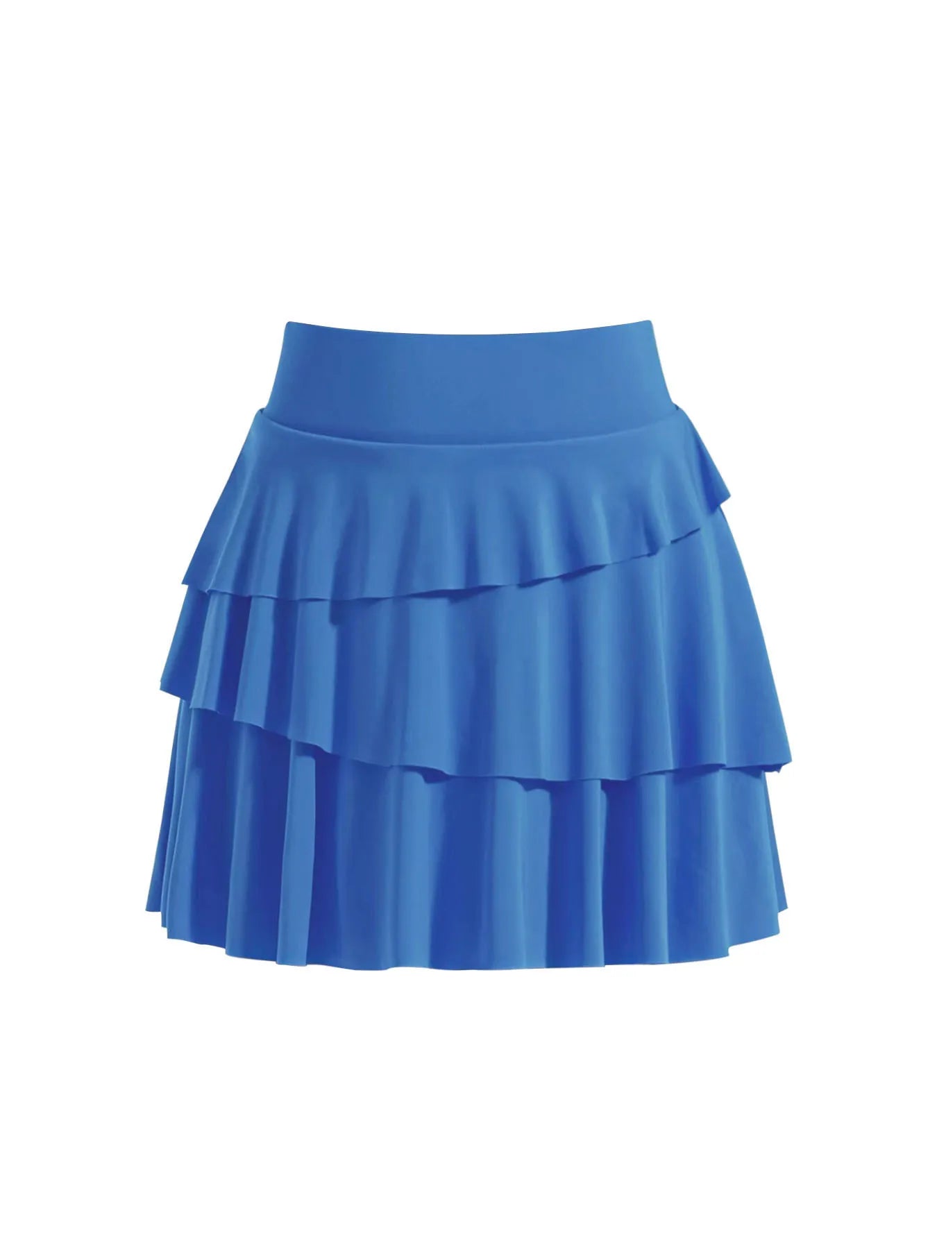 Tiered Ruffle Active Skort Easy Apparels