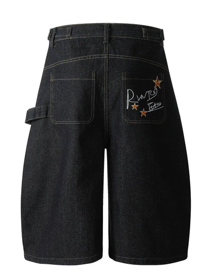 Men's Wide Leg Denim Shorts Easy Apparels