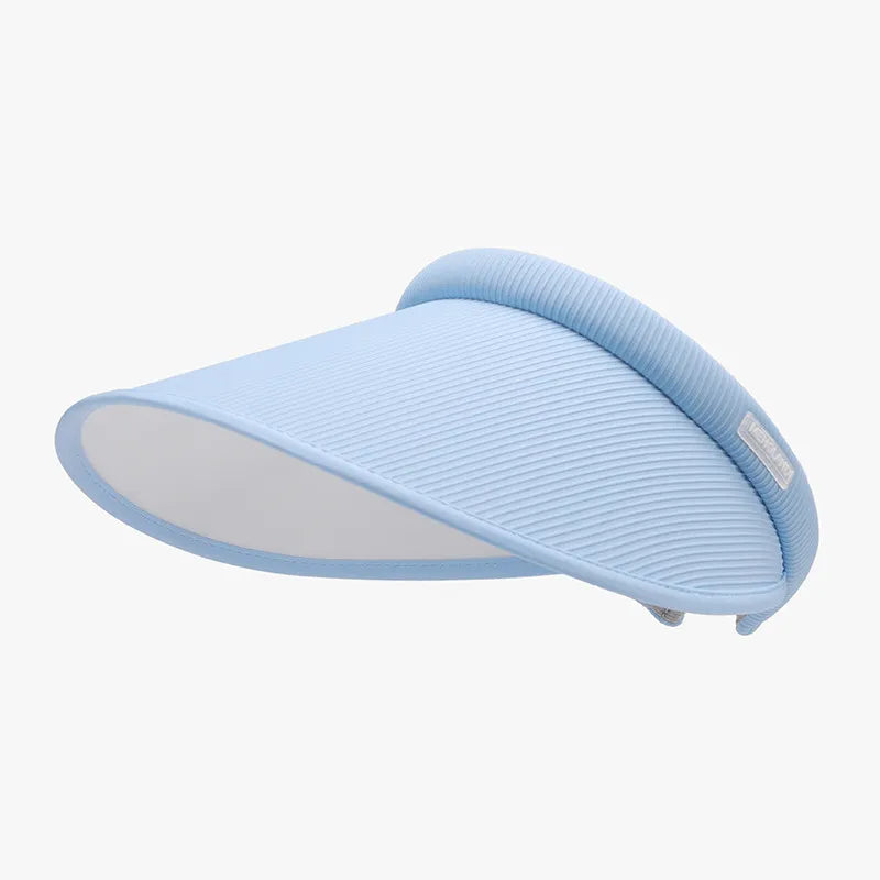 Wide Brim PVC Sun Hat Pastel Blue One Size Easy Apparels
