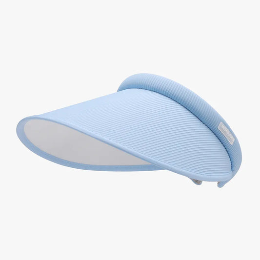 Wide Brim PVC Sun Hat Pastel Blue One Size Easy Apparels