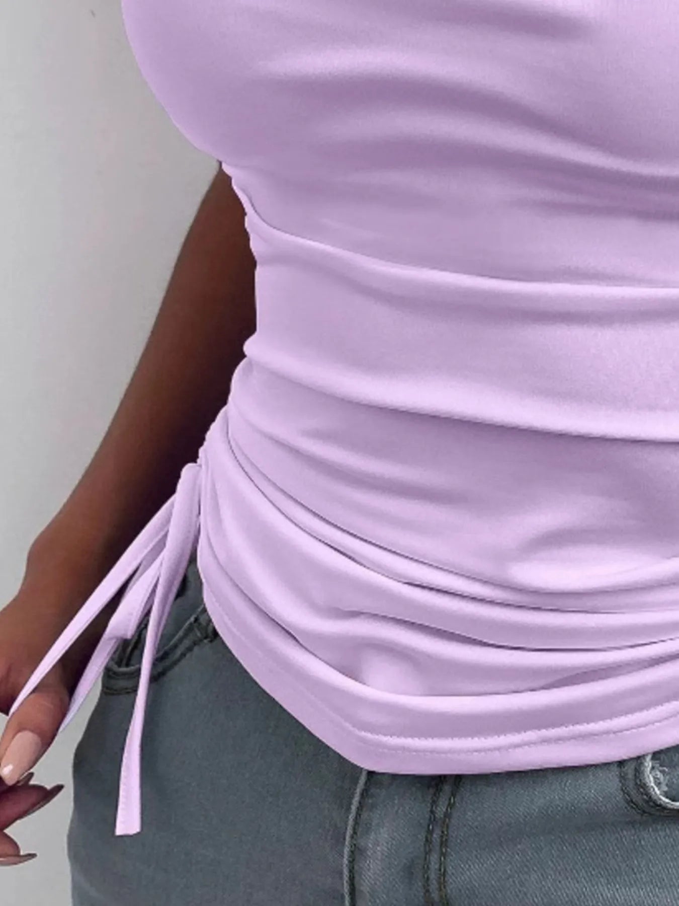 Trendsi Side Drawstring Ruched Cami