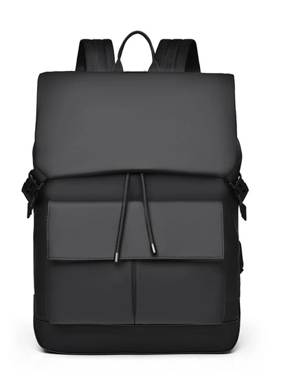 Modern Drawstring Backpack Bag Fashionable Black One Size Easy Apparels