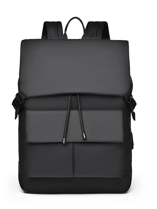 Modern Drawstring Backpack Bag Fashionable Black One Size Easy Apparels