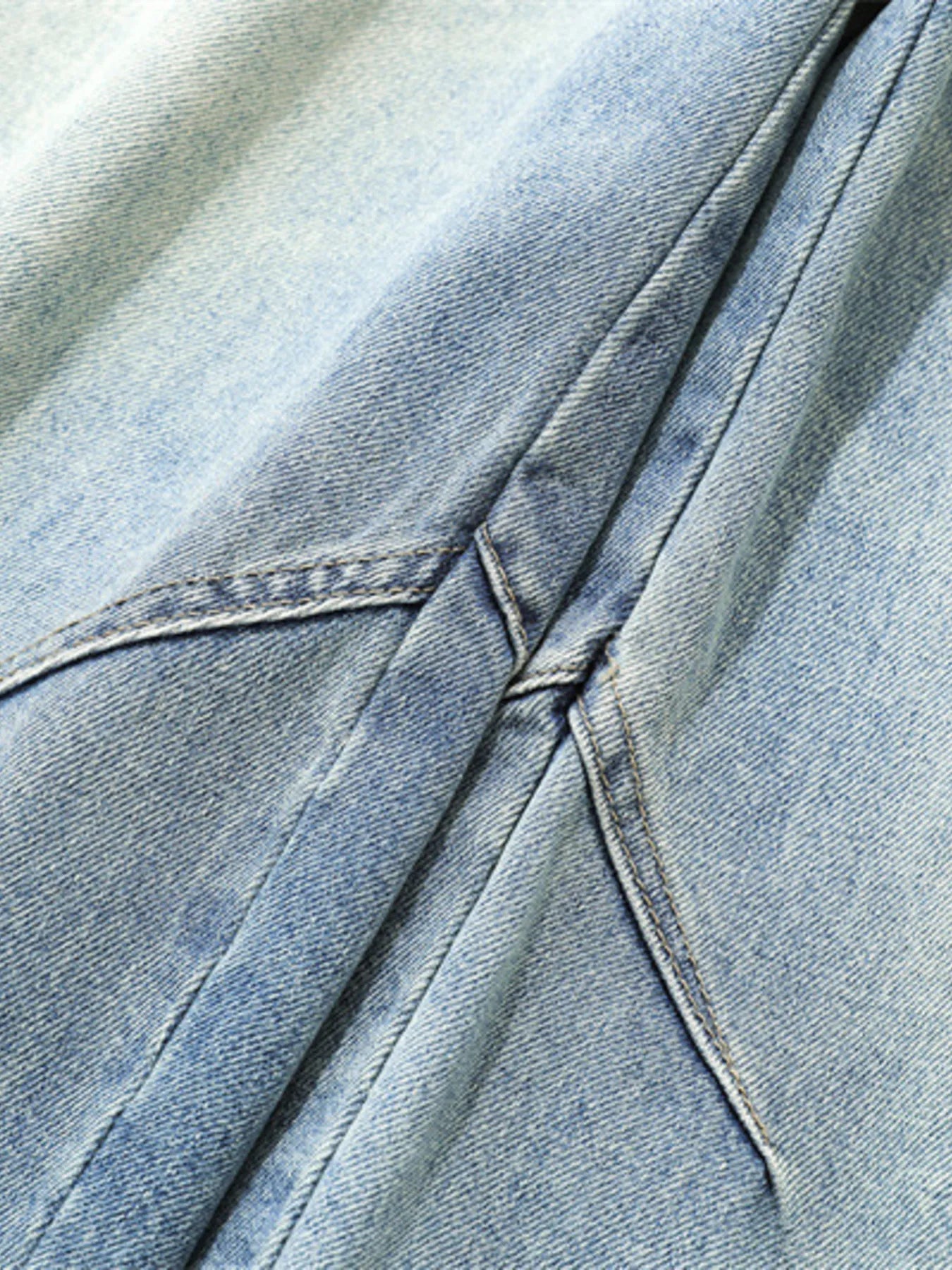 Men's Washed Wide Leg Denim Shorts Easy Apparels