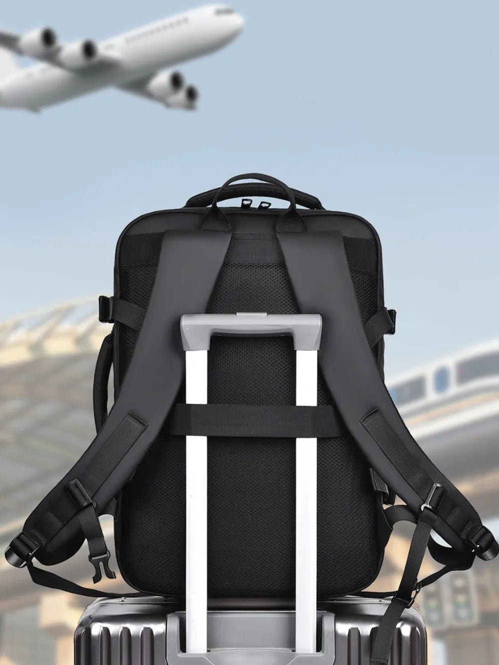 Multi-Pockets Adjustable Straps Backpack Bag Easy Apparels