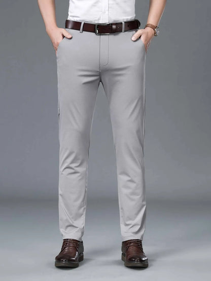 Men's Slim Fit Pants Light Gray Easy Apparels