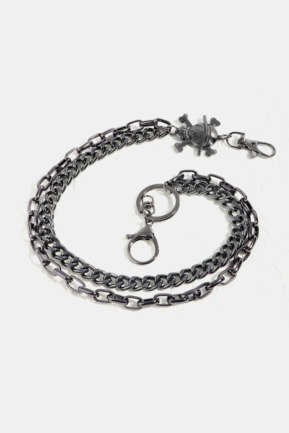 Treasure Point Shape Double Layer Alloy Belt Easy Apparels
