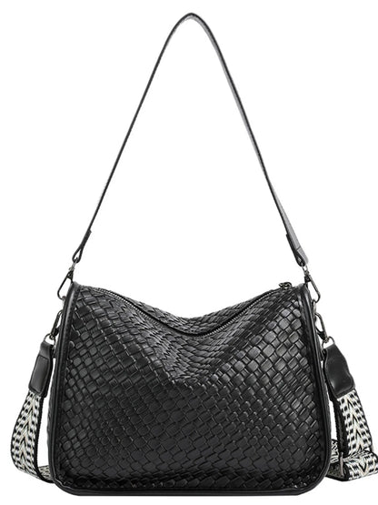 Textured Leather Shoulder Bag Easy Apparels