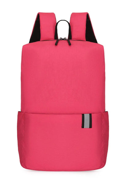 Solid Color Nylon Backpack Bag Easy Apparels