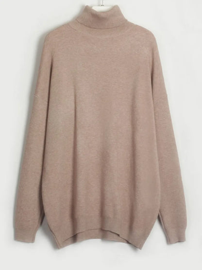 Turtleneck Long Sleeve Top and Drawstring Pants Sweater Set Easy Apparels