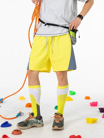 Men's Drawstring Color Block Shorts Easy Apparels