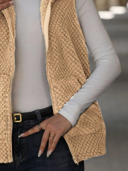 Zip-Up Vest Coat Easy Apparels