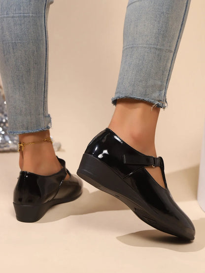 Point Toe Wedge Loafers Easy Apparels