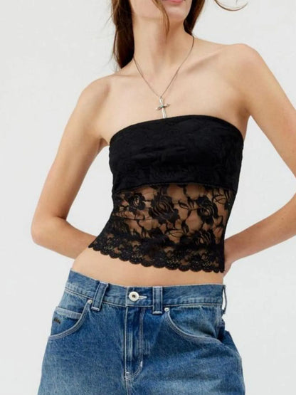 Trendsi Lace Strapless Tube Top