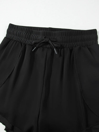 High Waisted Drawstring Swim Shorts Easy Apparels
