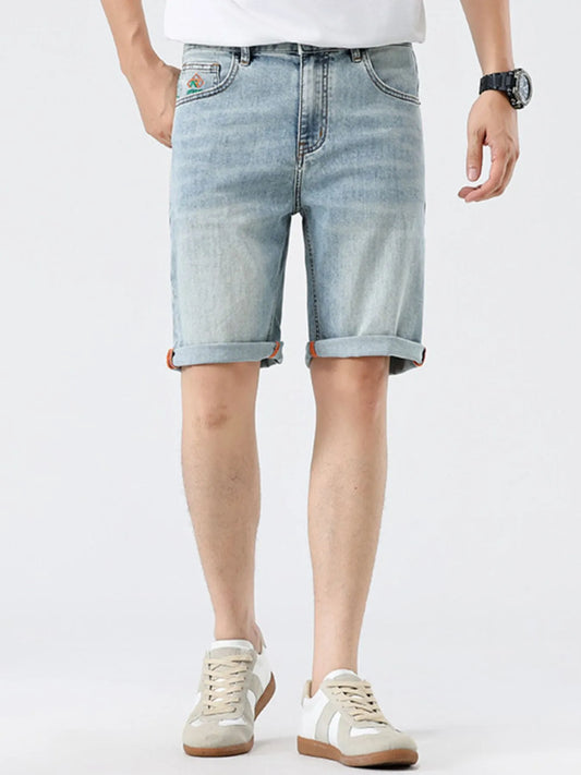 Men's Washed Denim Shorts Easy Apparels