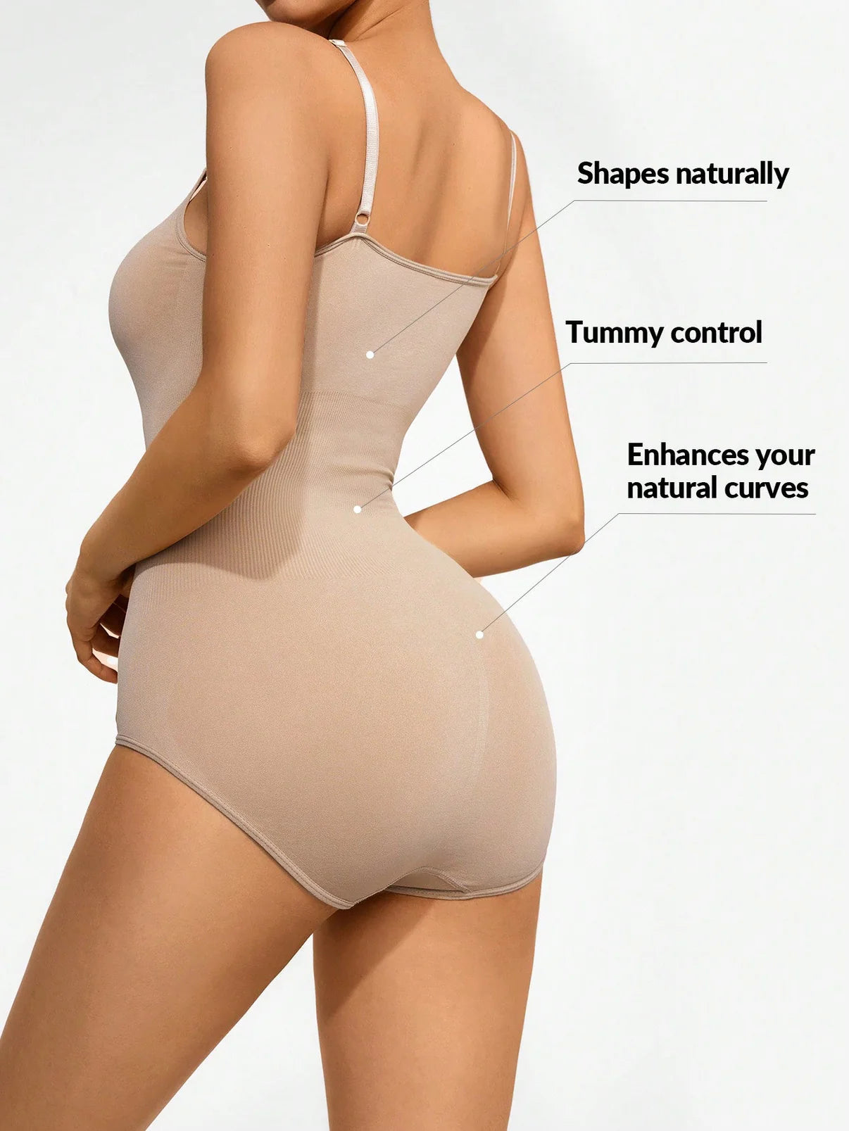 Trendsi Basic Bae Full Size Scoop Neck Butt Lifting Bodysuit