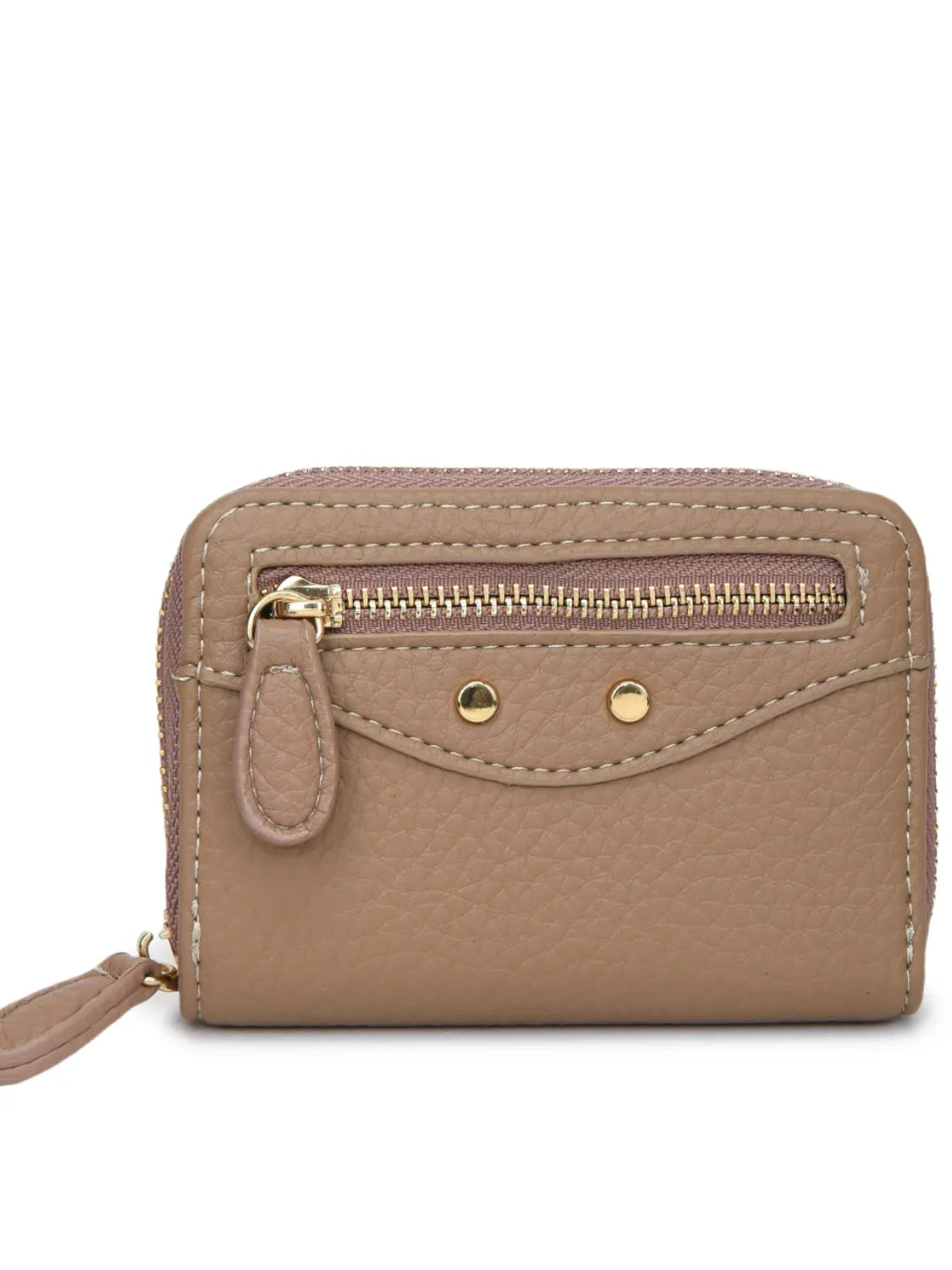PU Leather Solid Color Card Case Easy Apparels