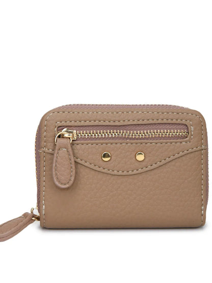 PU Leather Solid Color Card Case Easy Apparels