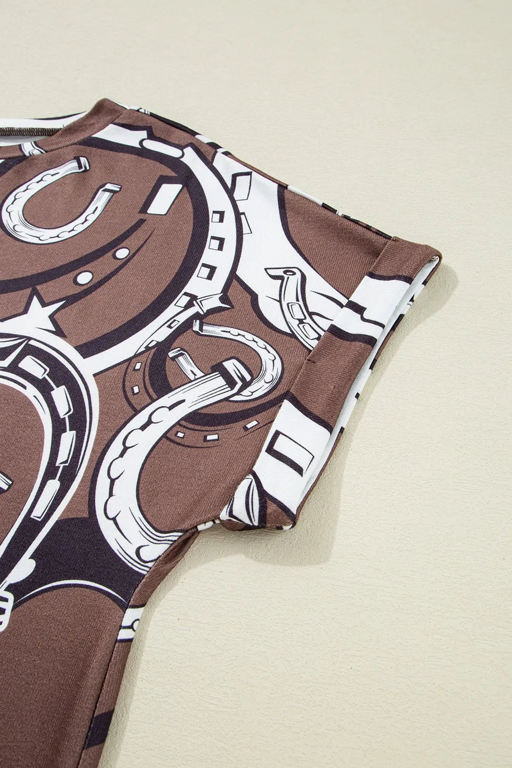 Trendsi Printed Round Neck Short Sleeve T-Shirt