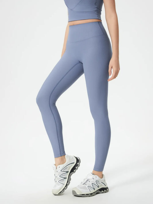 Millennia High Waist Active Leggings Light Blue Easy Apparels