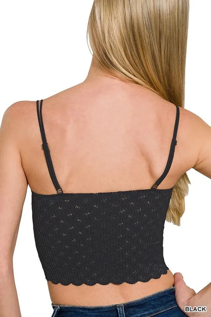 Zenana Seamless Lace Bralette with Bra Pads Easy Apparels