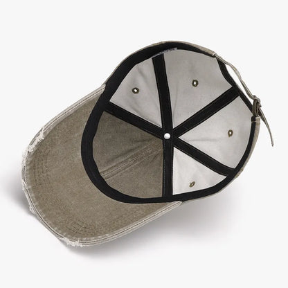 Distressed Washed Adjustable Baseball Cap Easy Apparels