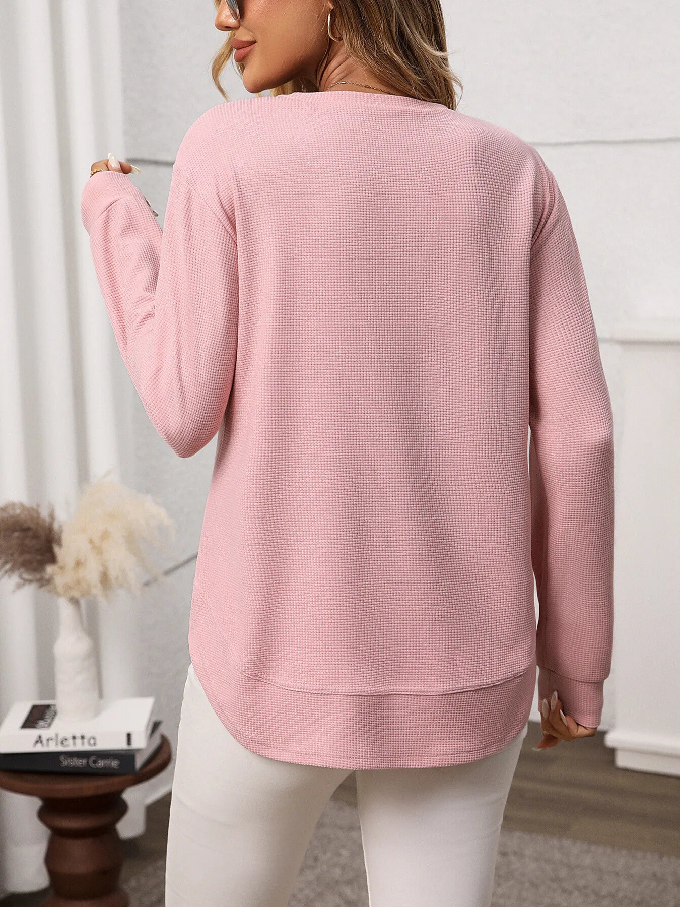 Trendsi Long Sleeve Round Neck T-Shirt